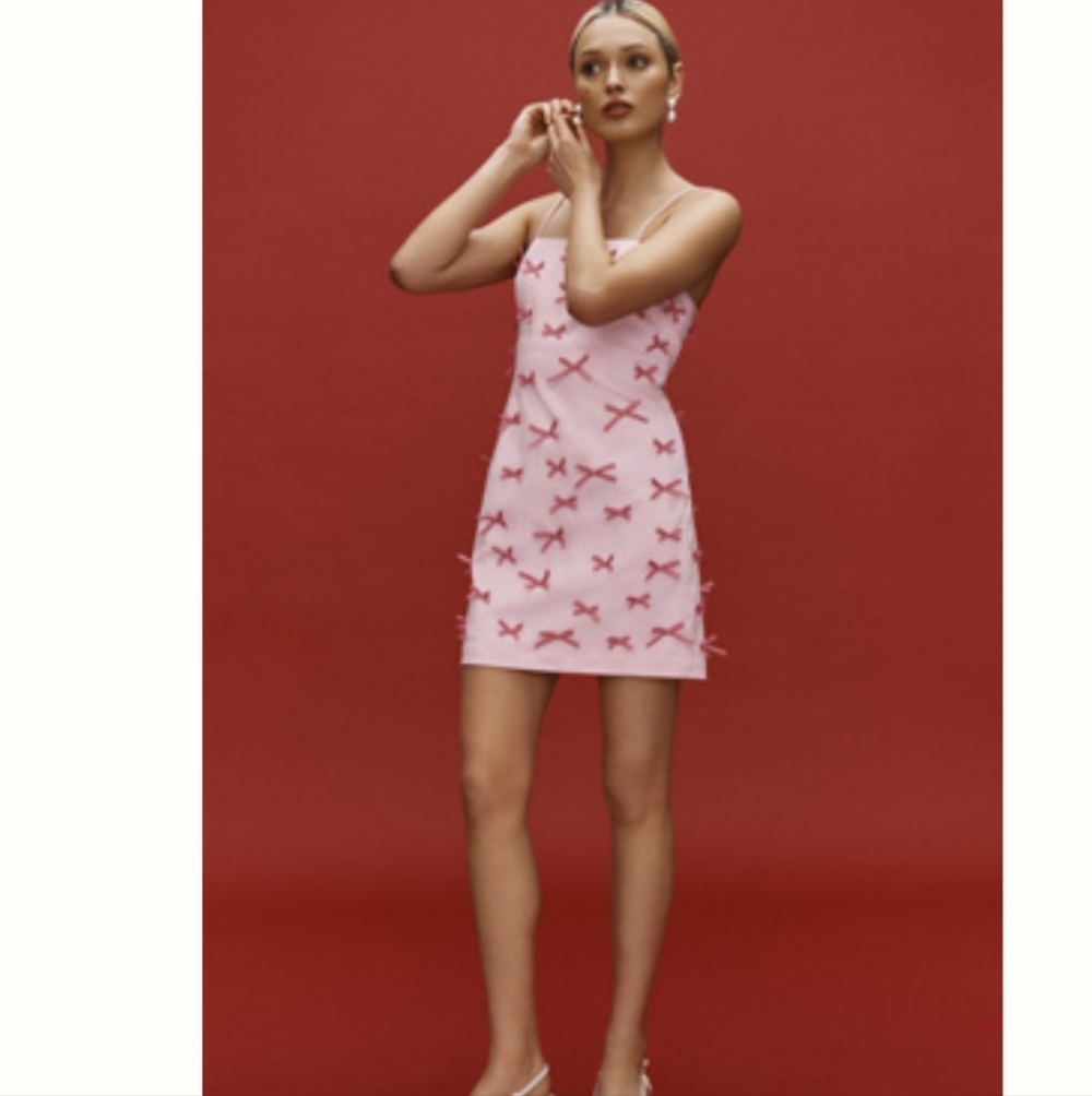 Maeve Blush Pink spaghetti-strap dress